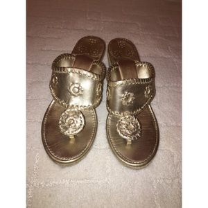 Platinum Jack Rogers wedges